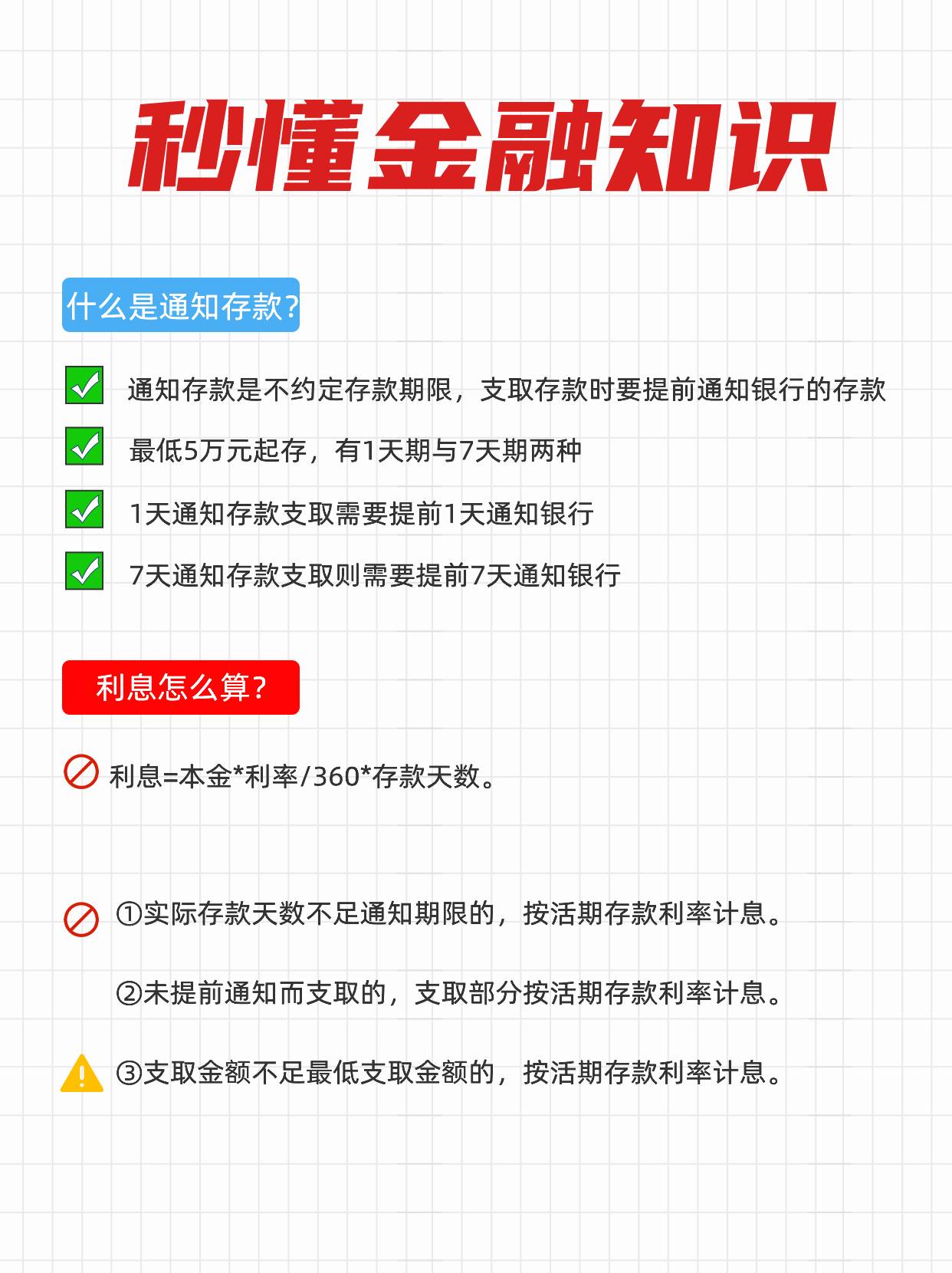 通知存款是什么意思？通知存款利息怎么算？